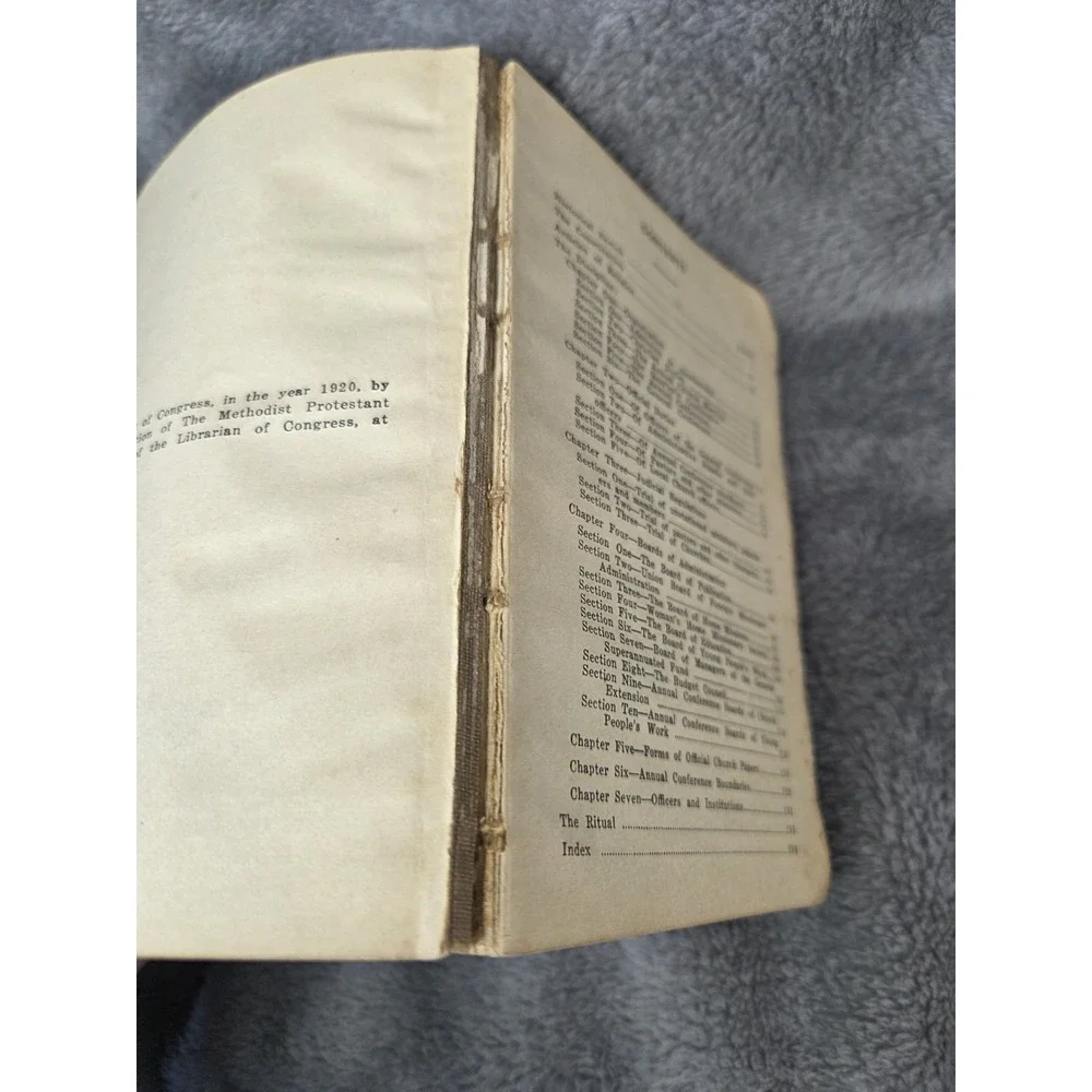 Methodist Protestant Constitution and Discipline 1924‎ 6.5x4.25